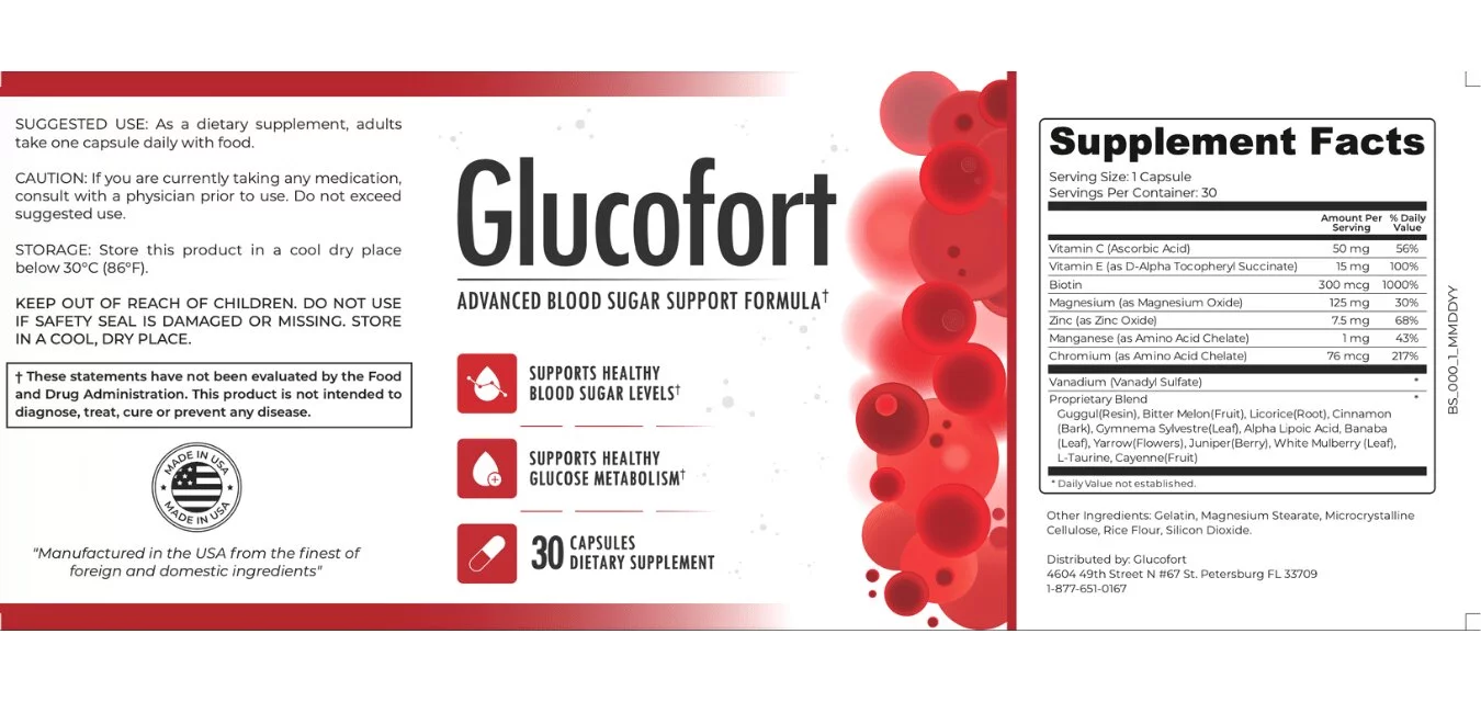 glucofort-supplement-label-and-its-ingredients-list