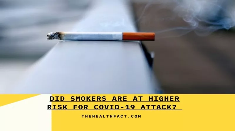 Did Smokers are at Higher risk for COVID-19 Attack